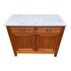 Ancien Buffet parisien en chêne et marbre