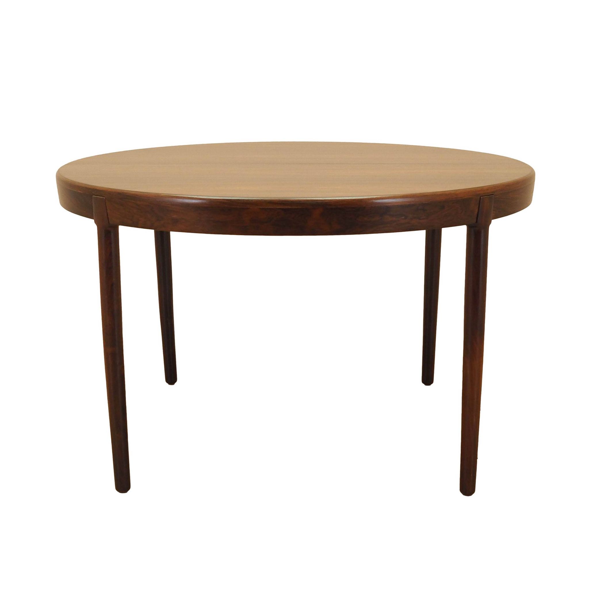 Round rosewood table, Danish design, 1960s, designer: Harry Østergaard, man