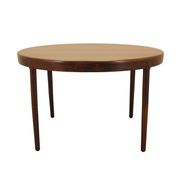 Round rosewood table, Danish design, 1960s, designer: Harry Østergaard, man