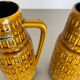 Set of Two Pottery Fat Lava Vases "ochre pattern" by Scheurich, Germany, 1970s
