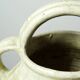 Green ash-glazed stoneware casserole from Puisaye, late 19th to early 20th century.