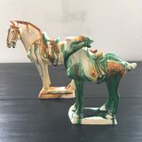 Pair of ceramic horses