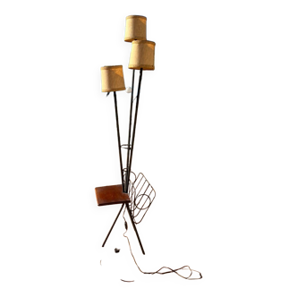 50s magazine rack floor lamp