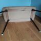 Table basse formica pieds compas fuselés