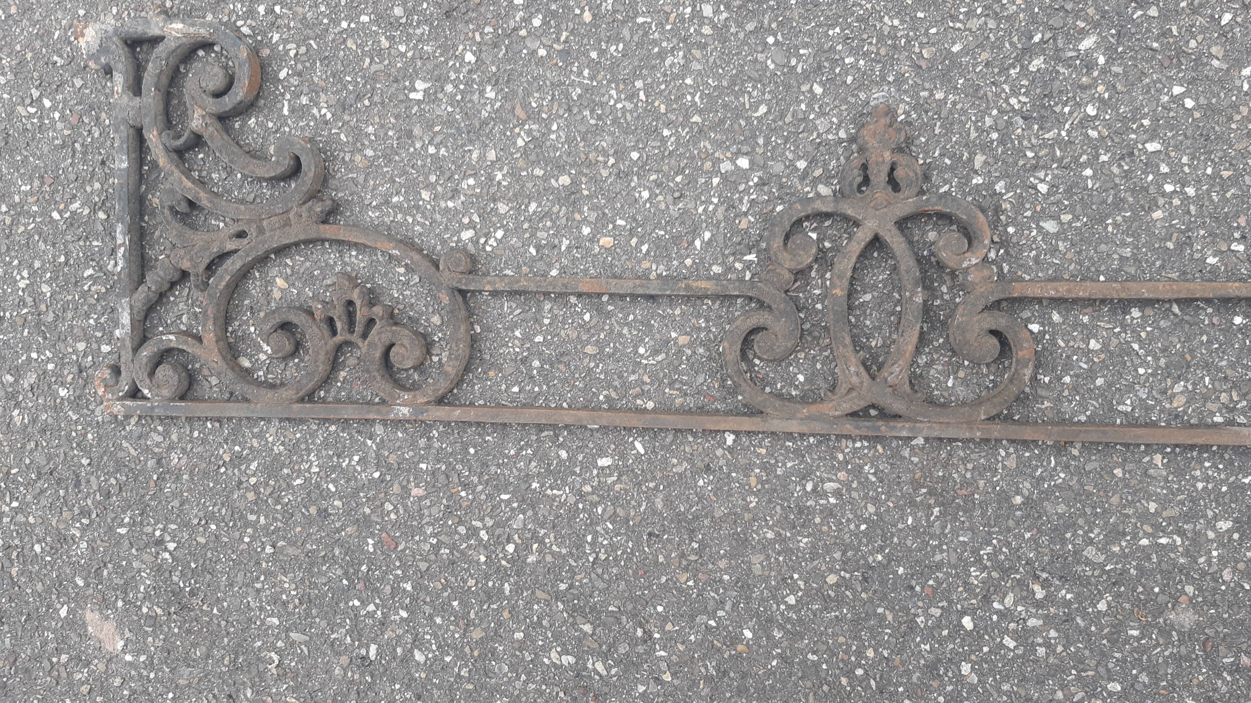 Cast iron window grilles