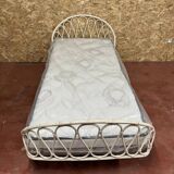 Vintage rattan bed - 1960s