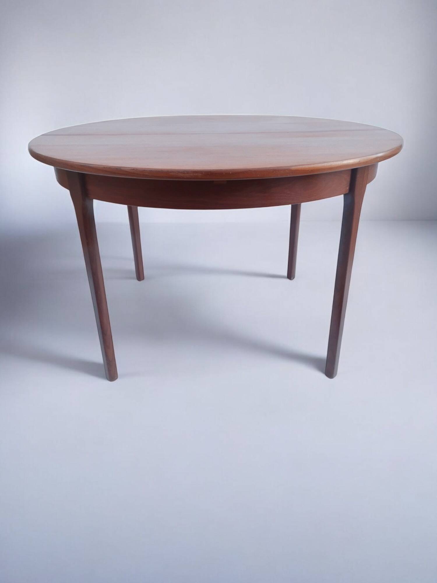 Vintage round teak table from the 60s