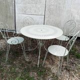 Green garden furniture