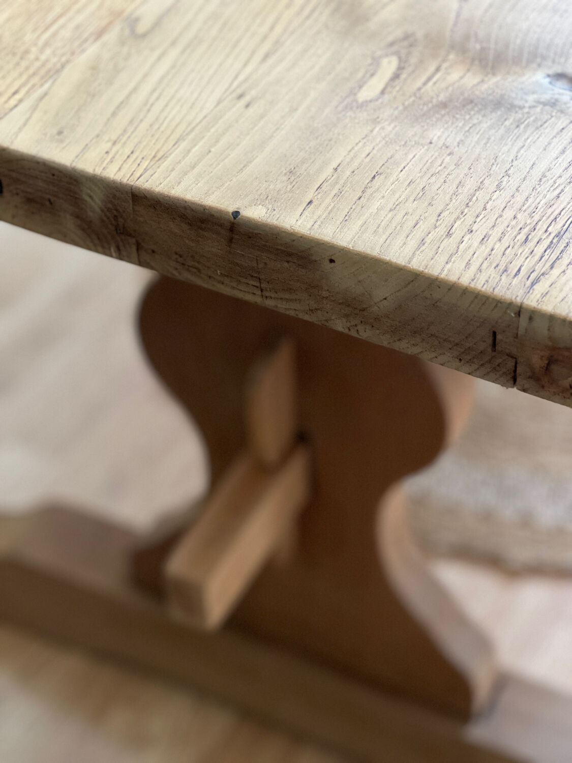 Monastery table, solid wood, country - farmhouse table