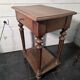 Louis XVI style bedside table in solid oak