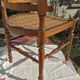 straw-style corner armchair