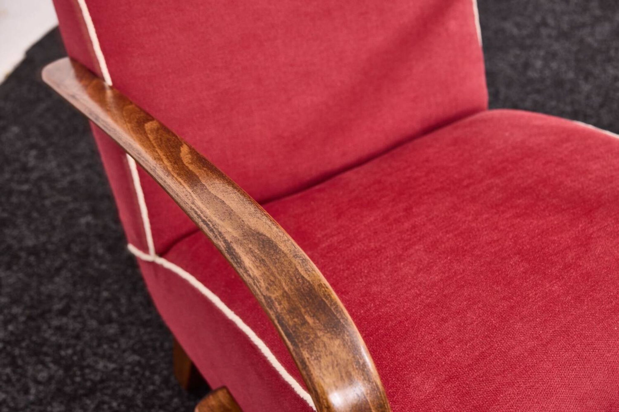 Fauteuils et tabourets Art Déco Jindřich Halabala H-530 années 1940, Up Závody