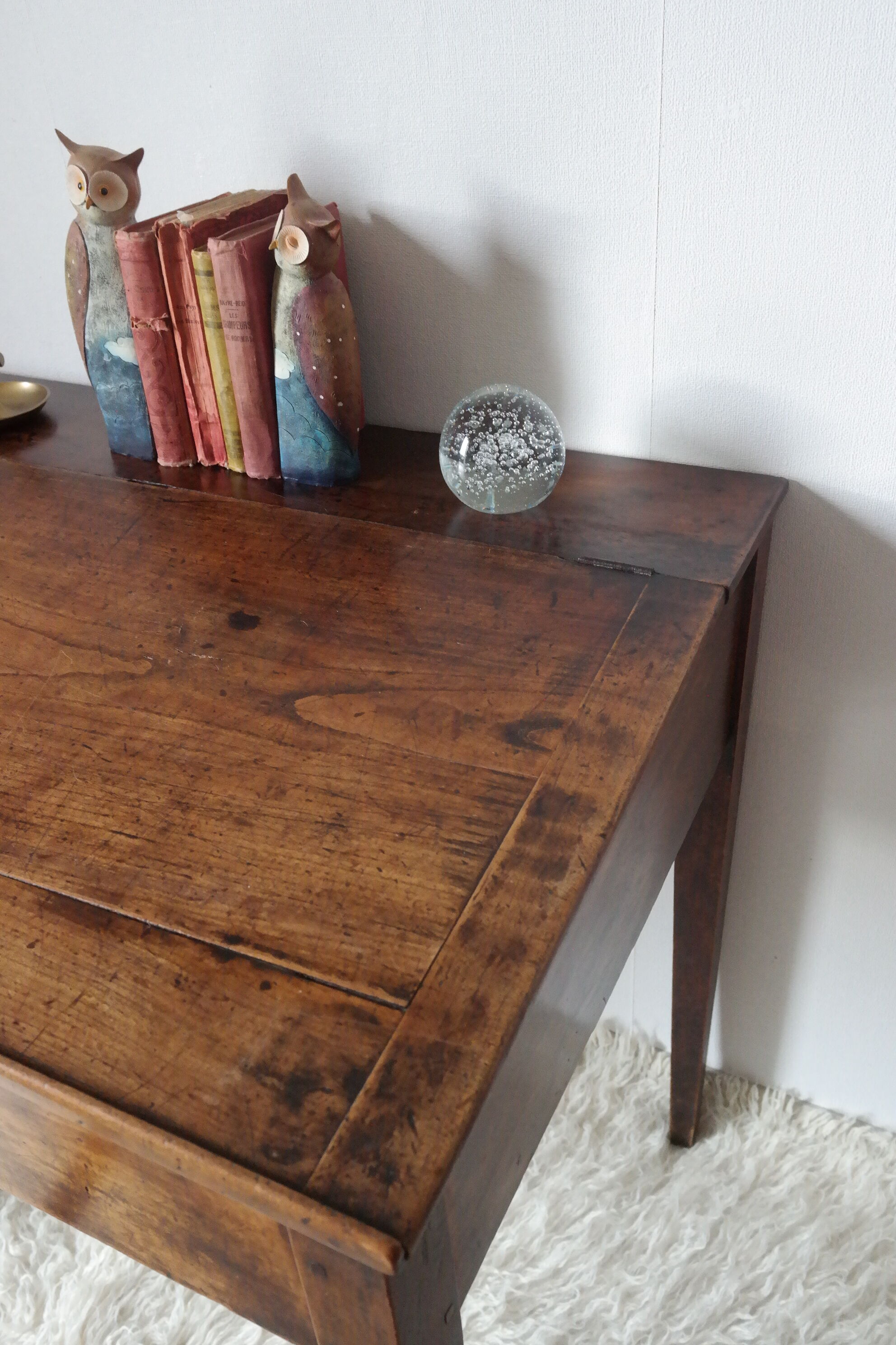 Old desk in walnut school master