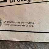 Old school map of Paris