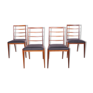 ensemble de quatre chaises en teck du milieu du siècle de McIntosh, années 1960, ensemble de 4