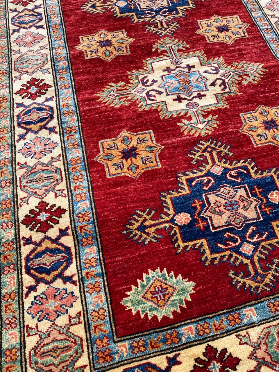 Chobi afghan contemporary carpet 100x142 cm