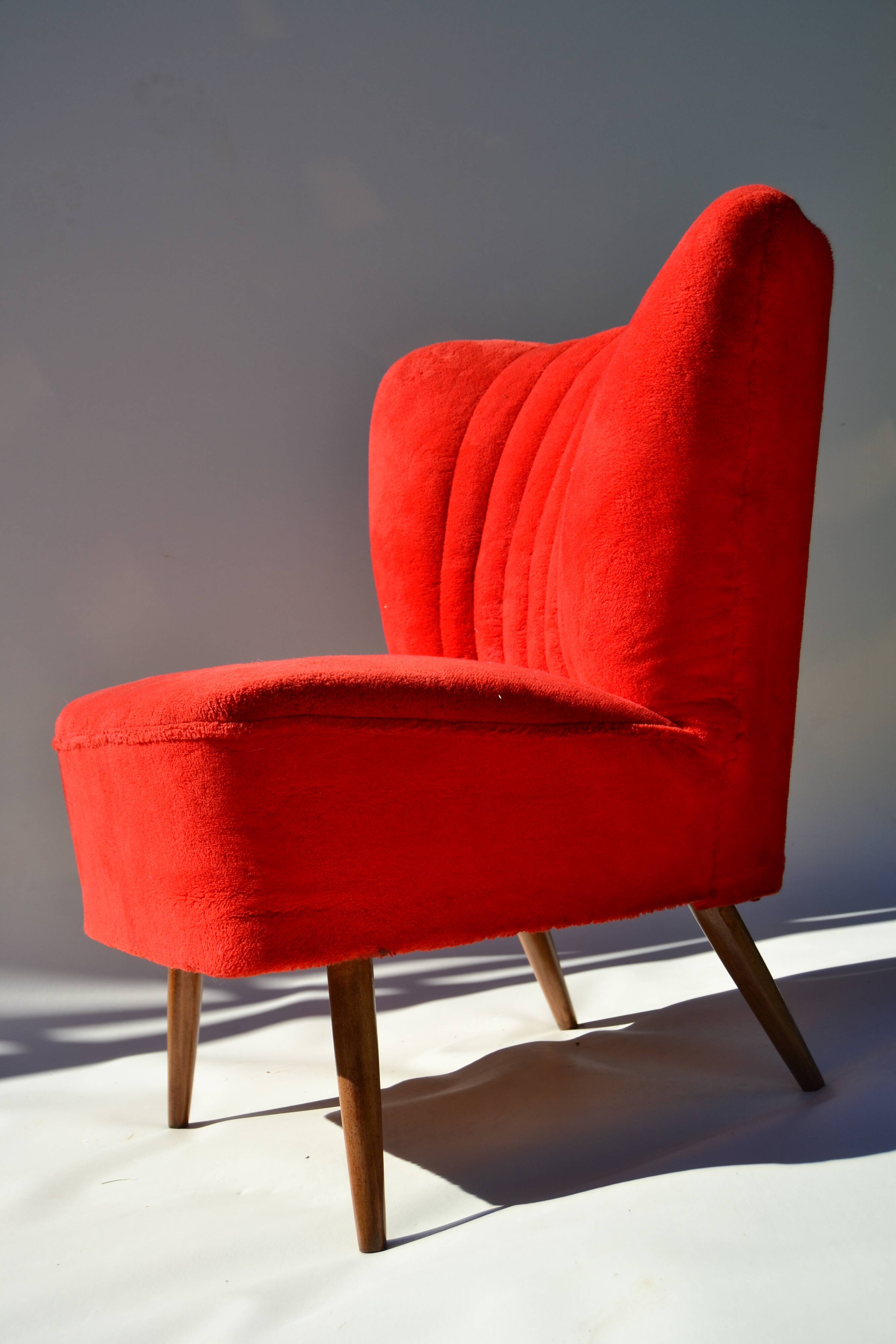 Red armchair 60s