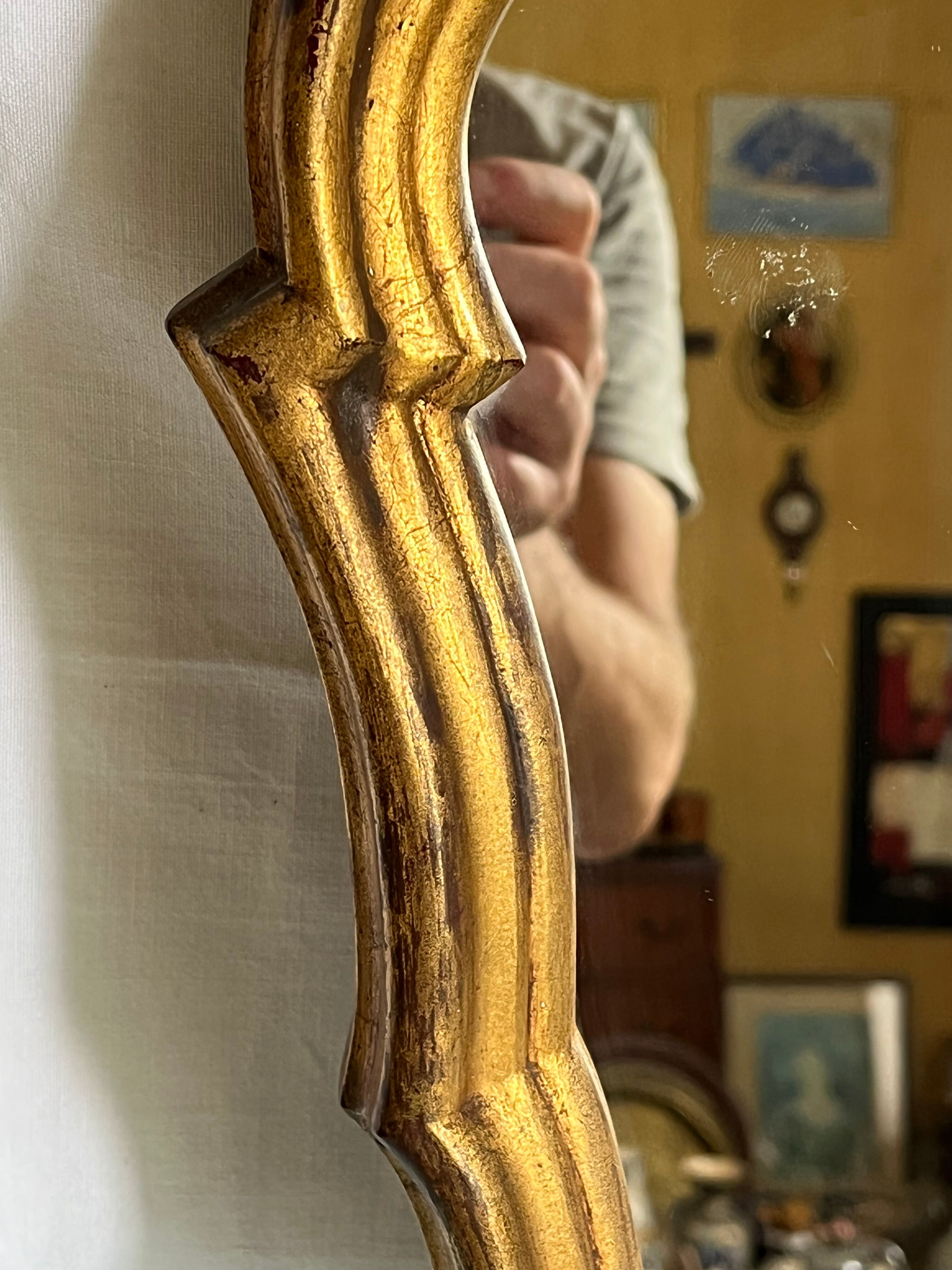 Old gilded mirror, 44x33 cm