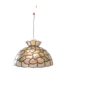 Mother-of-pearl pendant "Peony"