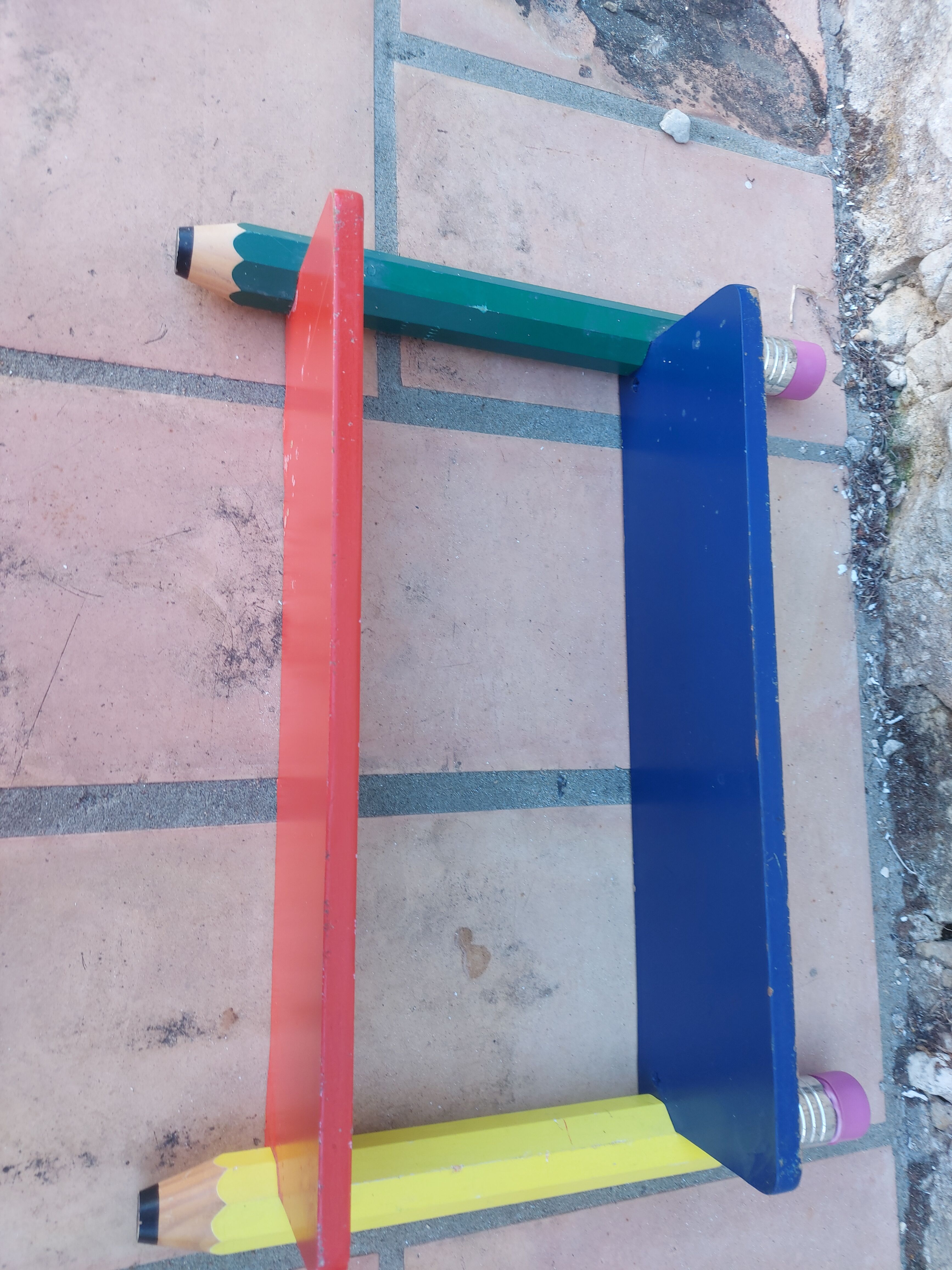 Coat rack and pencil shelf 80'S , Design Pierre Sala