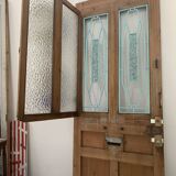 Porte d'entrée de style Art Déco en bois massif XX siècle