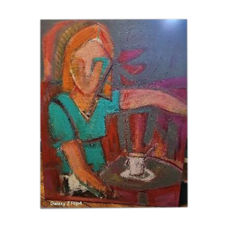 La Parisienne au café par AT