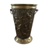 Copper umbrella door pushed back