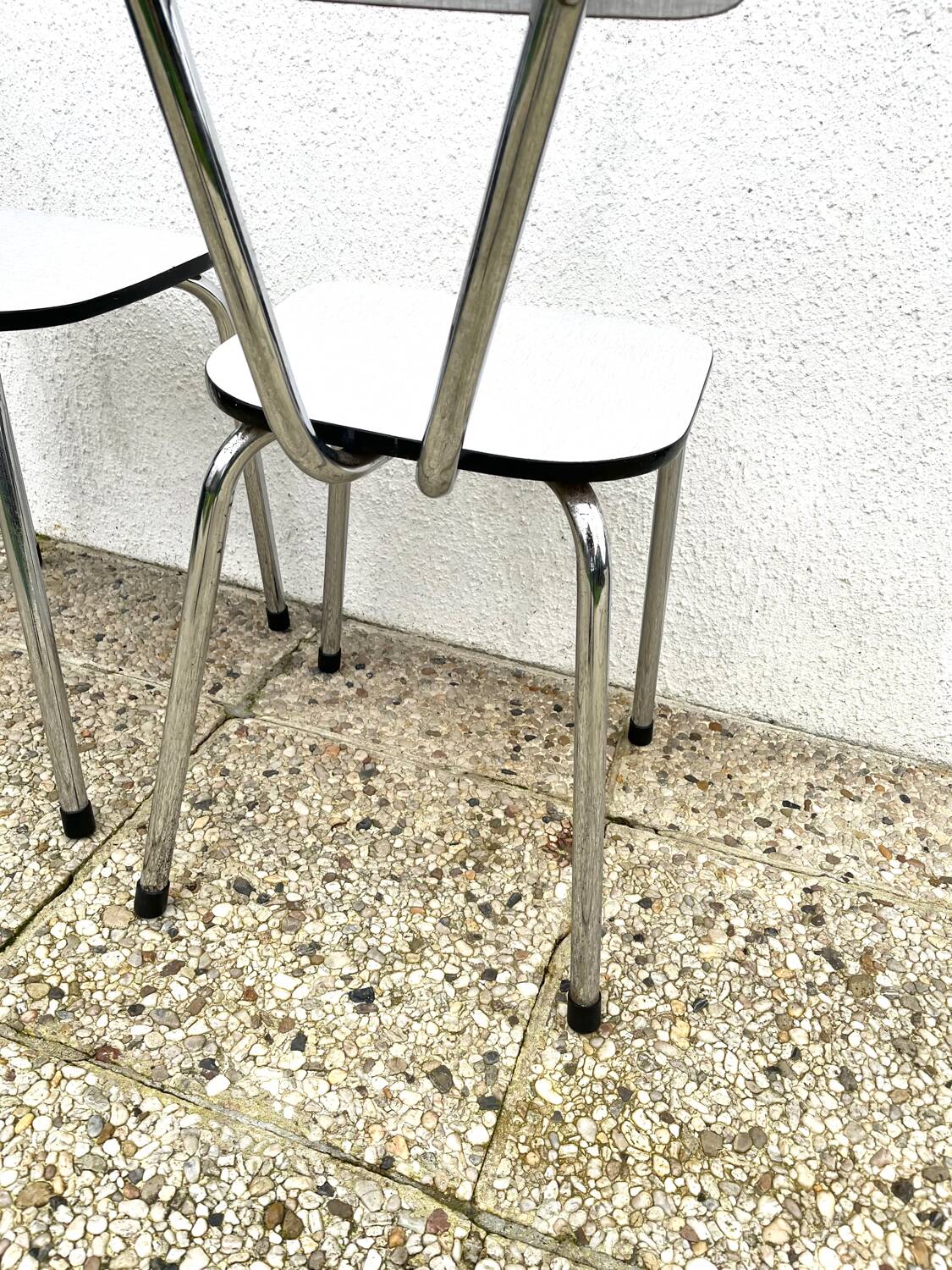 Set of two formica chairs