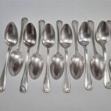 Small silver-plated metal spoons