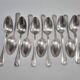 Small silver-plated metal spoons