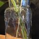 Jar old bubbled glass art nouveau decoration