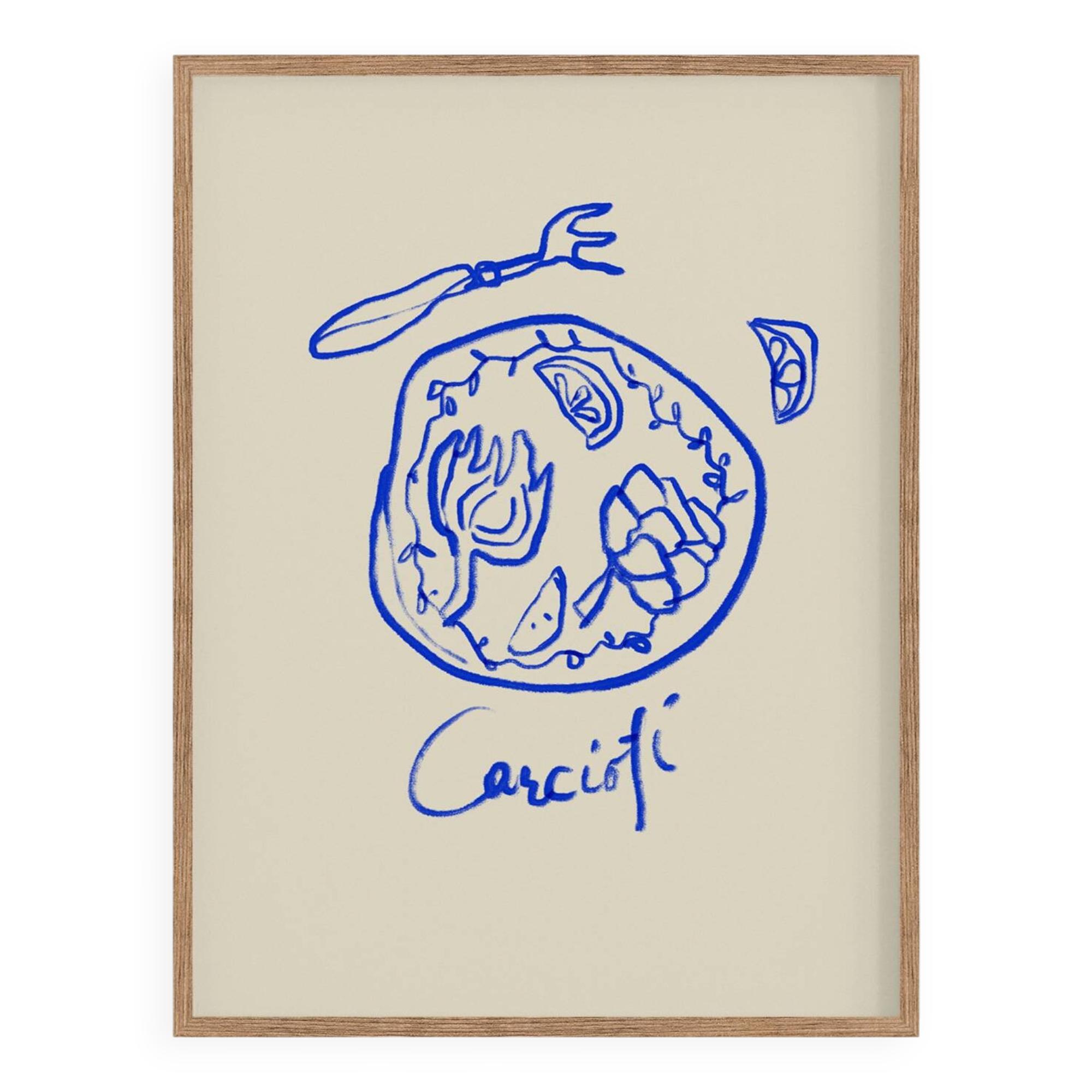 Naive Illustration giclee print, 50x70cm
