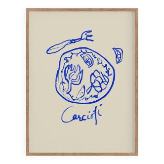 Naive Illustration giclee print, 50x70cm
