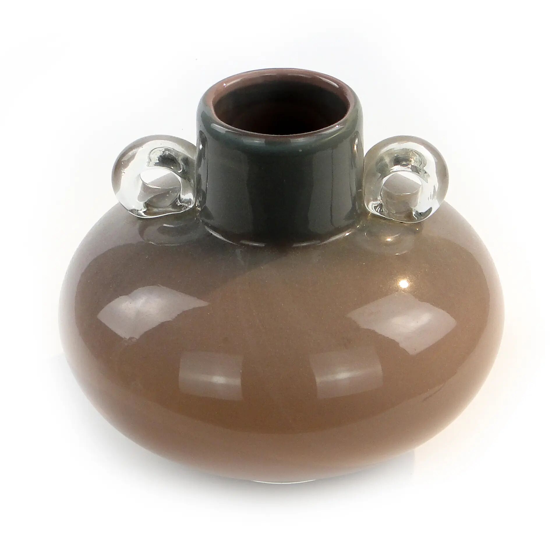 Vase, mid-century modern, glass, Poland, 1970s