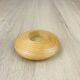 Scandinavian style wooden saucer candle holder