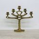 Mid-century large brutalist solid bronze candleholder, 1970s