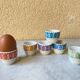 Arabia Finland ceramic egg cup, vintage design, 60s