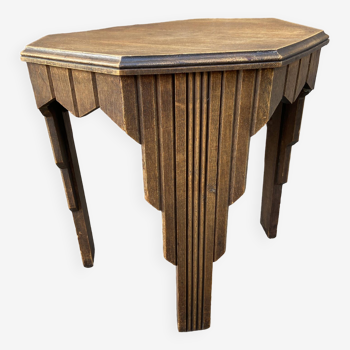 Selette Art Deco style octagonal pedestal table