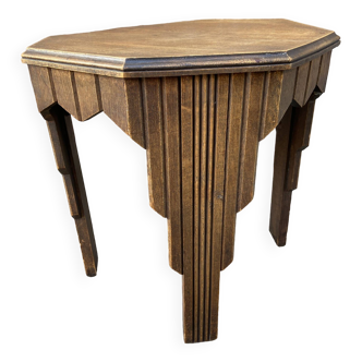 Selette Art Deco style octagonal pedestal table