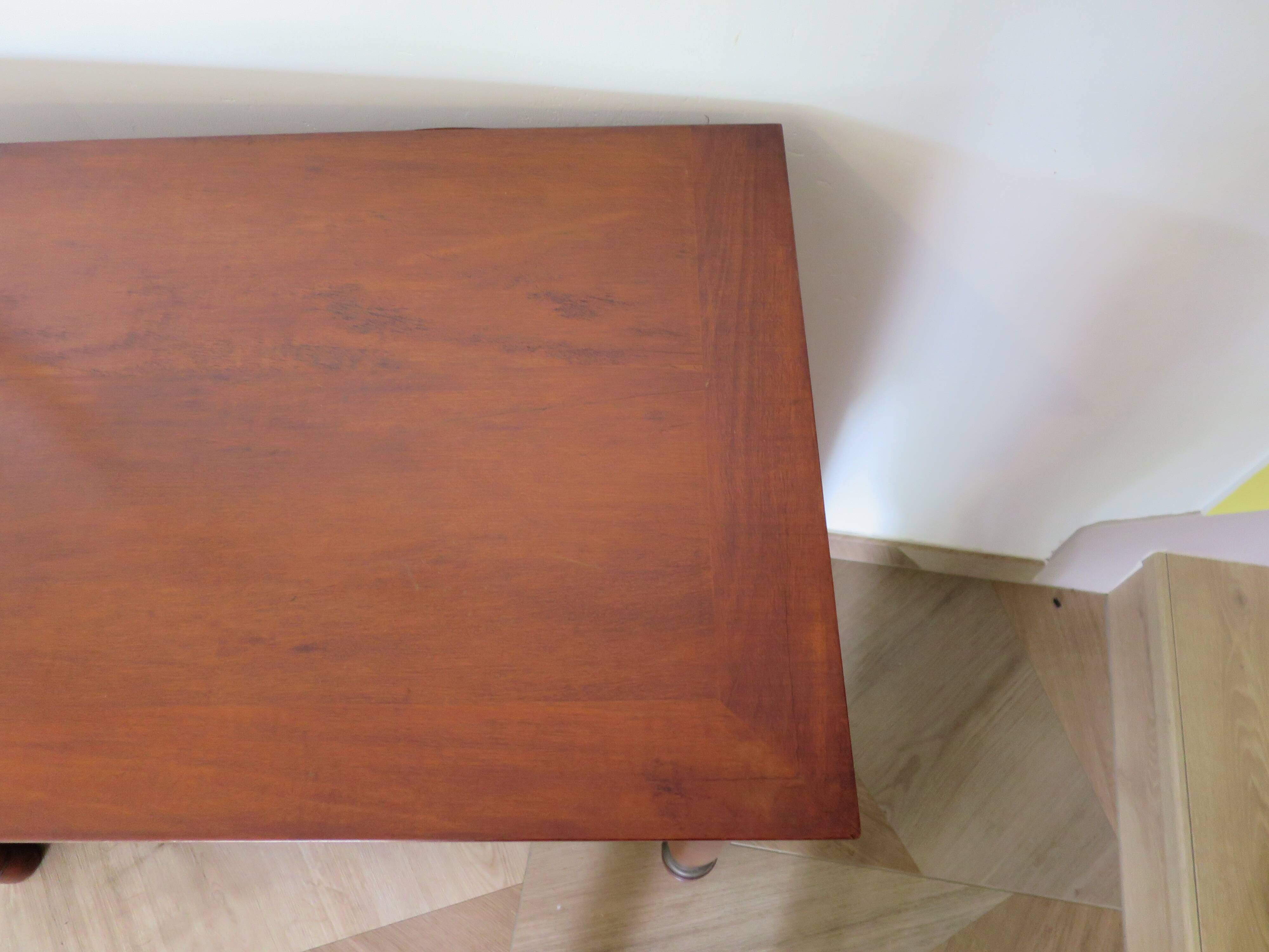 4-drawer chest of drawers - empire style - with detached columns - mahogany-bronze stain