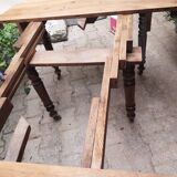 Old oak table with 2 extensions