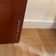 Beveled mirror in festoon 123x51 cm from the 60s