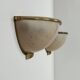 Vintage wall lights, brass and perspex, France, 1970.