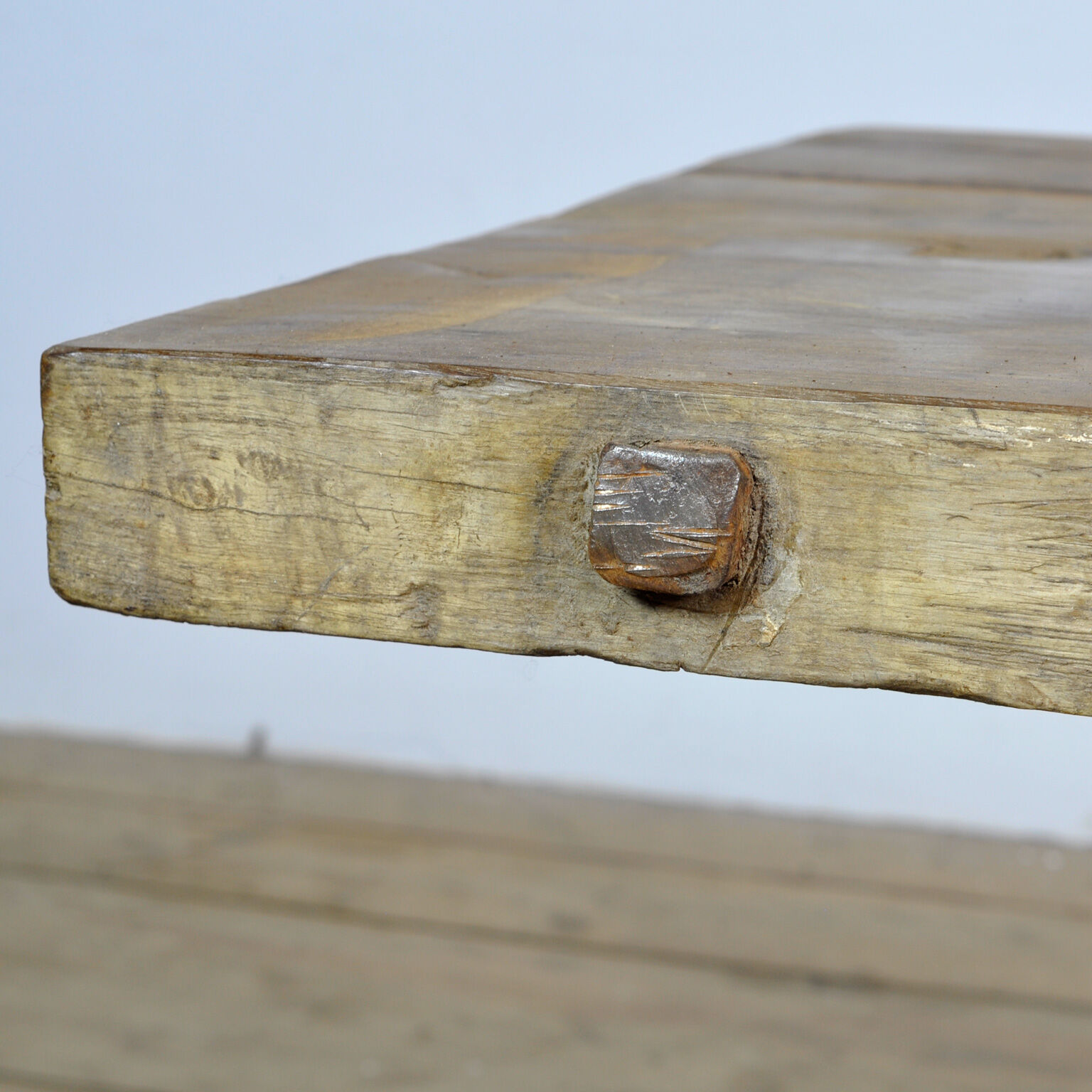 Vintage oak butcher's farmtable, 1930s