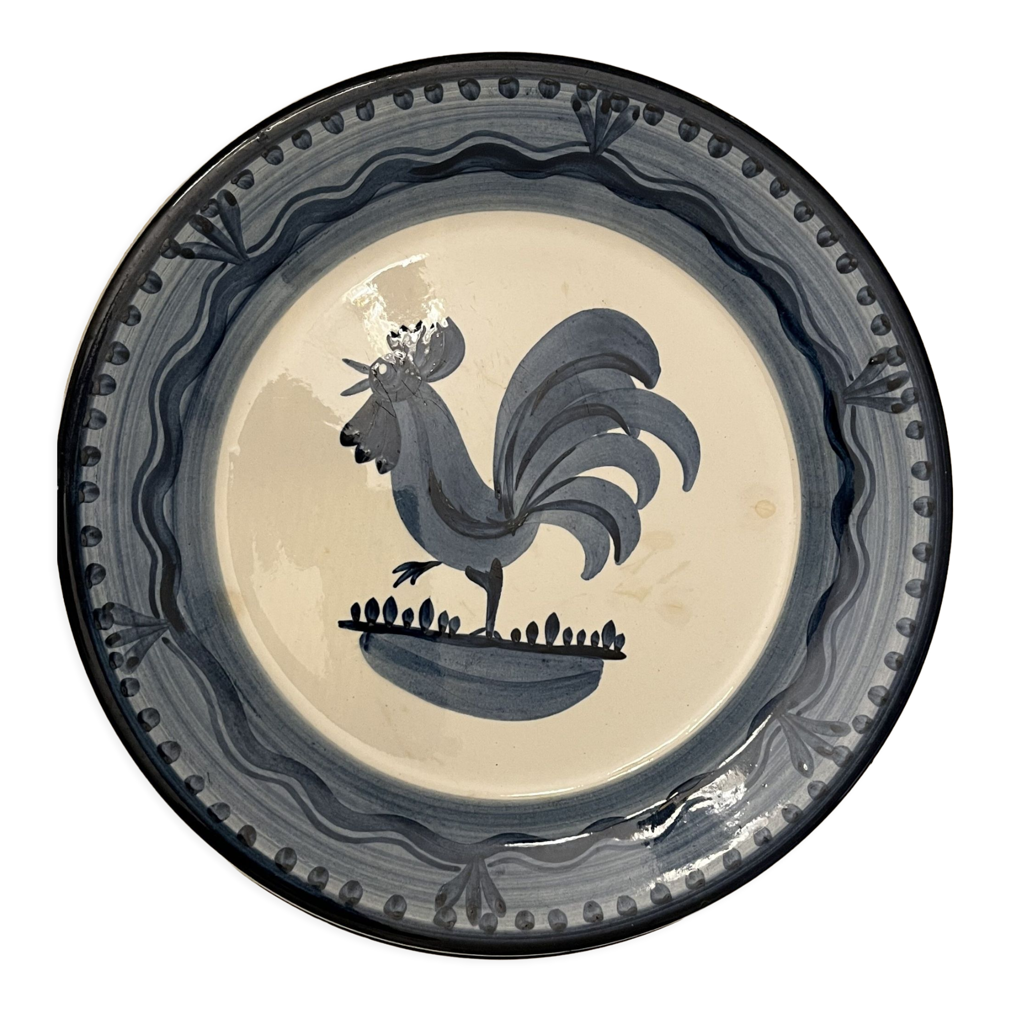 Round dish in gien earthenware
