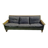 Vintage Scandinavian leather sofa