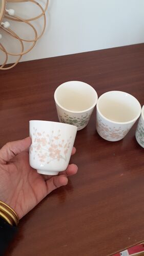 4 tasses à café style japonais