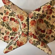 Vintage floral graphic armchair