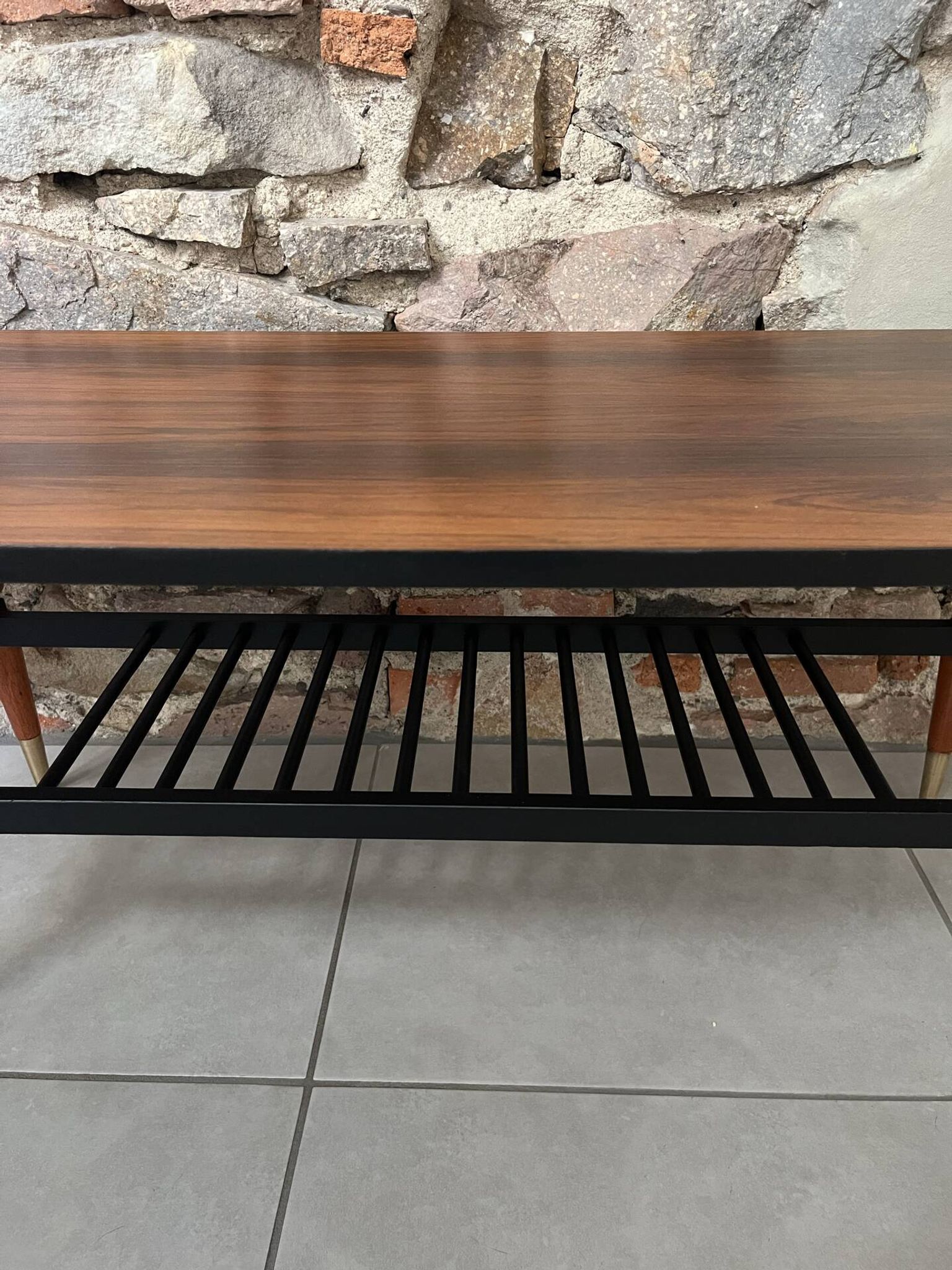 Table basse style scandinave 2 niveaux années 60