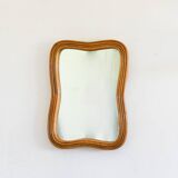 Miroir mural en rotin